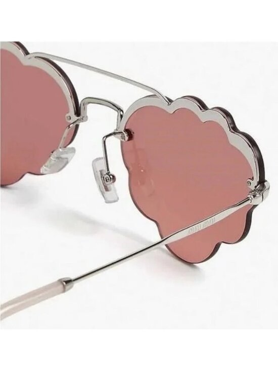 ?- New Authentic MIU MIU MU57U Irregular-Frame Sunglasses main image 5